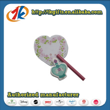 Promotional Stationey Cute Notebook and Pen with Plastic Heart Box